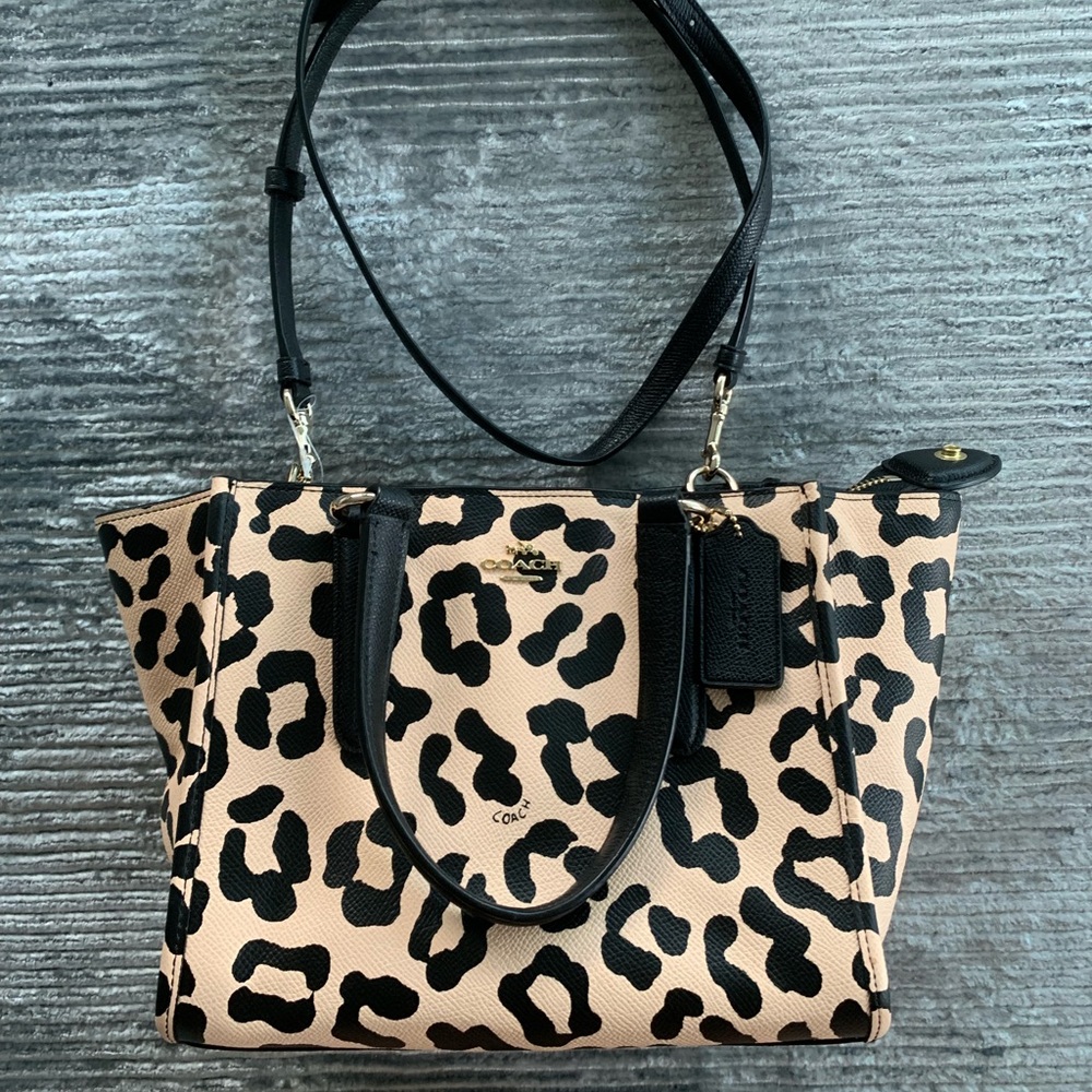 Coach leather crossbody bag